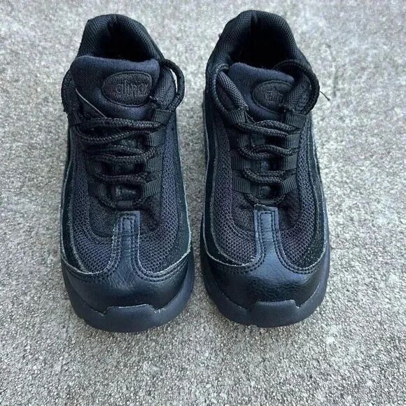 Nike Air Max 95 Low Triple Black Kids Size 9C - Picture 4 of 12